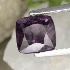 Spinello naturale porpora da 2,00 ct, taglio a cuscino, VVS-VS