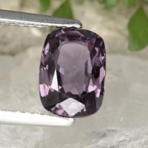 Spinello Viola scuro naturale da 1.99 ct, Taglio a cuscino, VVS-VS