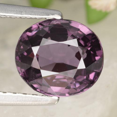 Spinello naturale porpora da 2,03 ct, taglio ovale, VVS-VS