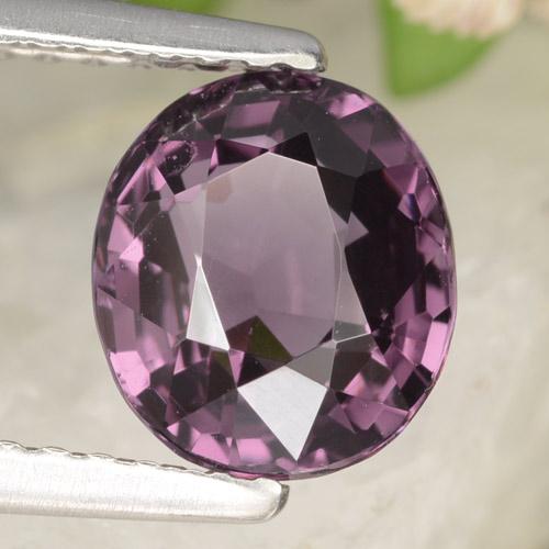 Spinello naturale porpora da 2,03 ct, taglio ovale, VVS-VS