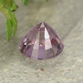 Spinello viola rossastro chiaro naturale da 0,68 ct, taglio rotondo, VVS-VS