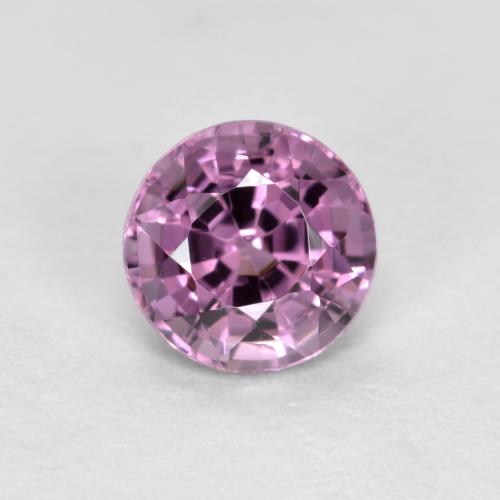 Spinello Boysenberry naturale da 0.64 ct, Taglio rotondo, VVS-VS