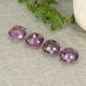 Spinello naturale porpora da 2,32 ct, taglio rotondo, VVS-VS