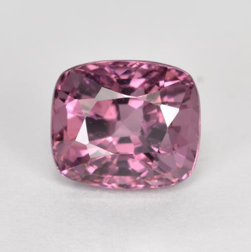Spinello naturale porpora da 1,58 ct, taglio a cuscino, VVS-VS