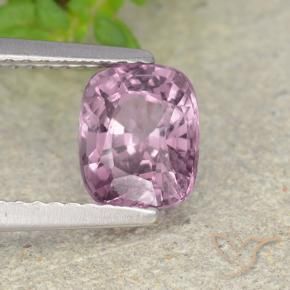 Spinello Grigio-Viola naturale da 1.58 ct, Cuscino, VVS-VS