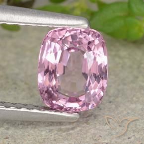 Spinello Viola chiaro-rosa naturale da 1.22 ct, Taglio a cuscino, VVS-VS