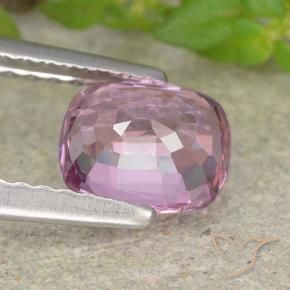 Spinello Viola chiaro-rosa naturale da 1.22 ct, Taglio a cuscino, VVS-VS