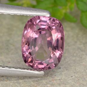 Spinello naturale porpora da 1,29 ct, taglio a cuscino, VVS-VS