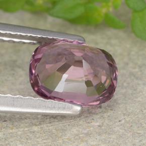 Spinello naturale porpora da 1,29 ct, taglio a cuscino, VVS-VS
