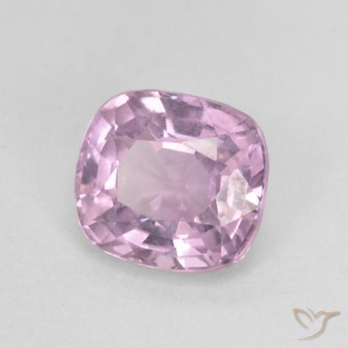 Spinello Viola chiaro-rosa naturale da 1.25 ct, Cuscino, VVS-VS