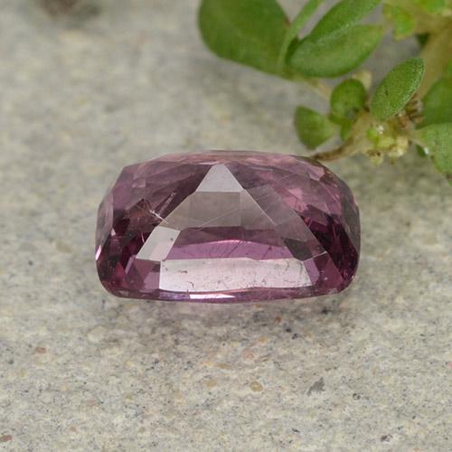 Spinello naturale porpora da 1,04 ct, taglio a cuscino, VS