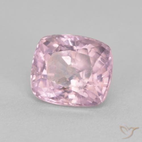 Spinello naturale rosa da 1,70 ct, taglio a cuscino, VVS-VS