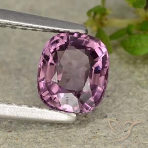 Spinello Viola rossastro naturale da 1.19 ct, Cuscino, VVS-VS