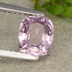 Spinello Viola rosato chiaro naturale da 1.18 ct, Cuscino, VVS-VS