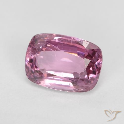 Spinello Viola rossastro chiaro naturale da 1.16 ct, Cuscino, VVS-VS