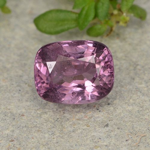 Spinello lavanda profonda naturale da 1.10 ct, Cuscino, VS