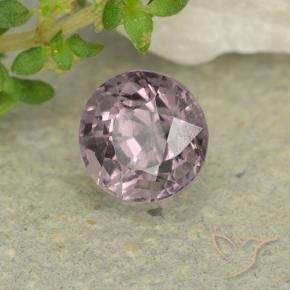 Spinello Viola medio naturale da 0.76 ct, Rotondo, VS