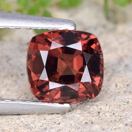 Spinello naturale rosso da 1,13 ct, taglio a cuscino, VS