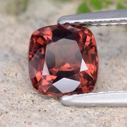 Spinello naturale rosso da 1,13 ct, taglio a cuscino, VS