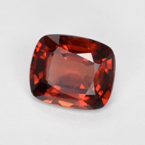 Spinello naturale rosso da 1,15 ct, taglio a cuscino, VS
