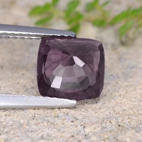 Spinello naturale porpora da 2,01 ct, taglio a cuscino, VVS-VS