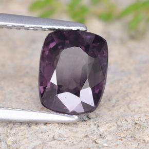 Spinello Viola scuro naturale da 2.47 ct, Taglio a cuscino, VS