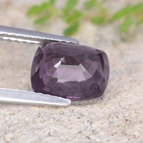 Spinello Viola scuro naturale da 2.47 ct, Taglio a cuscino, VS