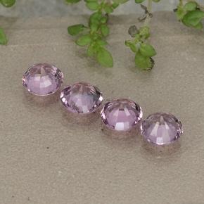 Spinello naturale rosa da 2,30 ct, taglio rotondo, VVS-VS
