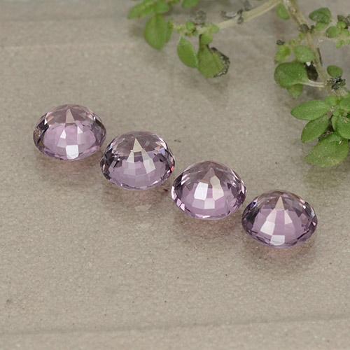 Spinello naturale porpora da 2,38 ct, taglio rotondo, VVS-VS