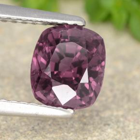 Spinello naturale porpora da 1,69 ct, taglio a cuscino, VVS