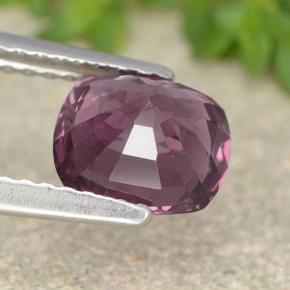 Spinello naturale porpora da 1,69 ct, taglio a cuscino, VVS