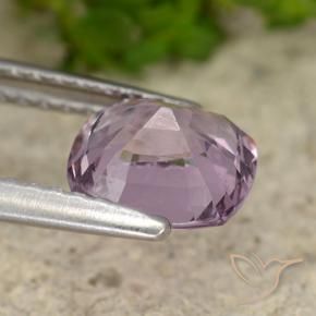 Spinello Viola chiaro naturale da 1.56 ct, Cuscino, VVS-VS