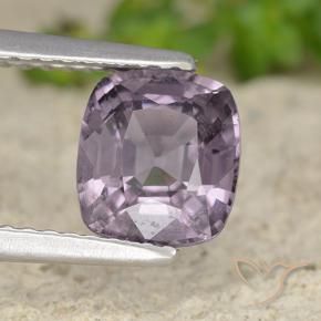 Spinello Viola medio naturale da 1.60 ct, Cuscino, VVS-VS