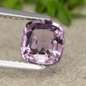 Spinello Viola chiaro naturale da 1.27 ct, Cuscino, VVS