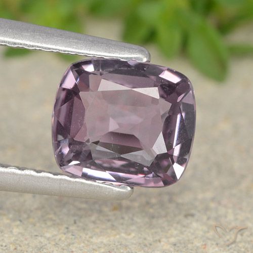 1.25ct Naturale Viola grigiastro chiaro Spinello, Cuscino, VVS, Photo A