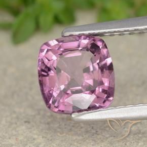 Spinello naturale porpora da 1,51 ct, taglio a cuscino, VVS-VS