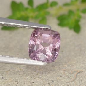 Spinello Viola rosato chiaro naturale da 1.58 ct, Cuscino, VVS