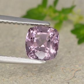 Spinello Viola grigiastro chiaro naturale da 1.56 ct, Cuscino, VVS