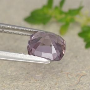 Spinello Viola grigiastro chiaro naturale da 1.56 ct, Cuscino, VVS