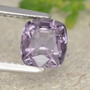 Spinello Viola grigio naturale da 1.39 ct, Cuscino, VVS