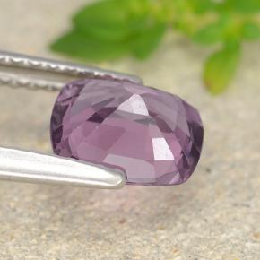 Spinello naturale porpora da 1,41 ct, taglio a cuscino, VVS