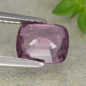 Spinello Viola chiaro naturale da 1.27 ct, Taglio a cuscino, VS