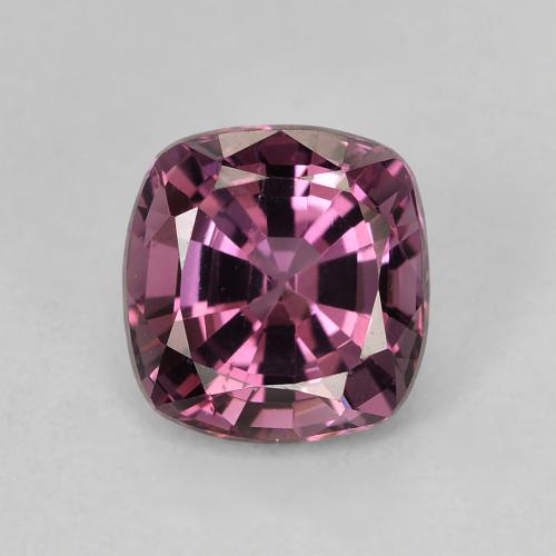Spinello naturale porpora da 1,28 ct, taglio a cuscino, VVS-VS