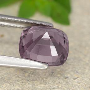 Spinello Viola medio-scuro naturale da 1.46 ct, Taglio a cuscino, VVS