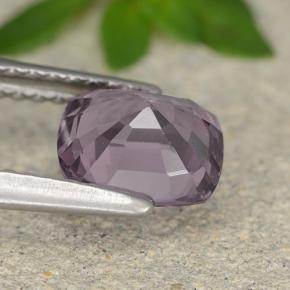 Spinello Viola chiaro naturale da 1.35 ct, Taglio a cuscino, VVS