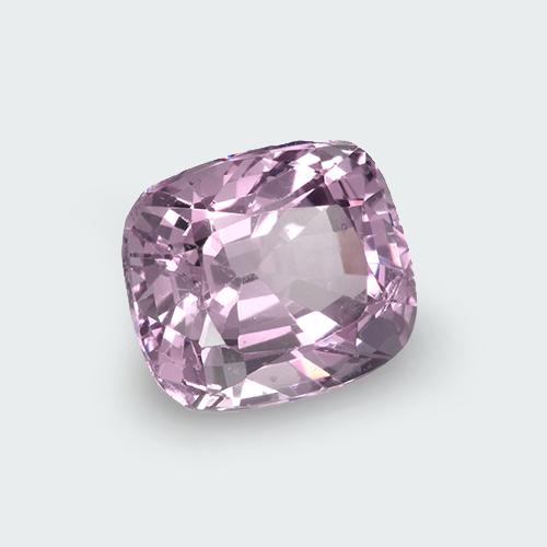 Spinello Viola chiaro naturale da 1.54 ct, Taglio a cuscino, VVS
