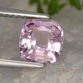 Spinello Viola rosato chiaro naturale da 1.29 ct, Cuscino, VVS