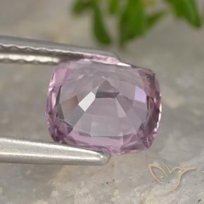 Spinello Viola rosato chiaro naturale da 1.29 ct, Cuscino, VVS