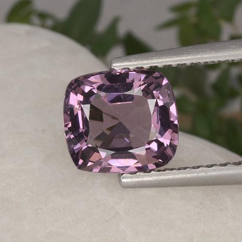 Spinello naturale porpora da 1,37 ct, taglio a cuscino, VVS