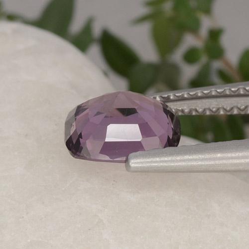 Spinello naturale porpora da 1,37 ct, taglio a cuscino, VVS